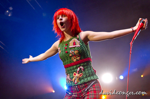 Paramore at Jingle Bell Bash 2010