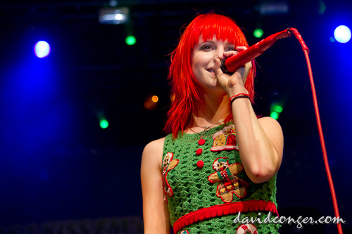 Paramore at Jingle Bell Bash 2010
