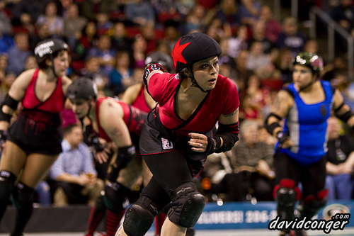 Rat City Rollergirls vs Rose City Rollers at Key Arena