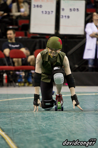 Rat City Rollergirls vs Rose City Rollers at Key Arena