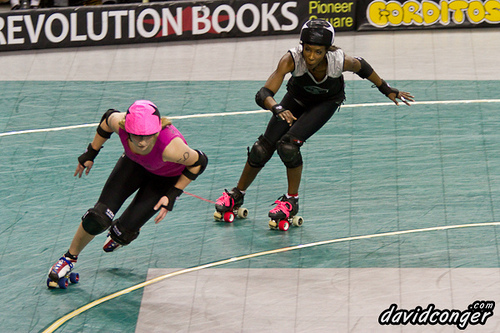 Rat City Rollergirls vs Rose City Rollers at Key Arena