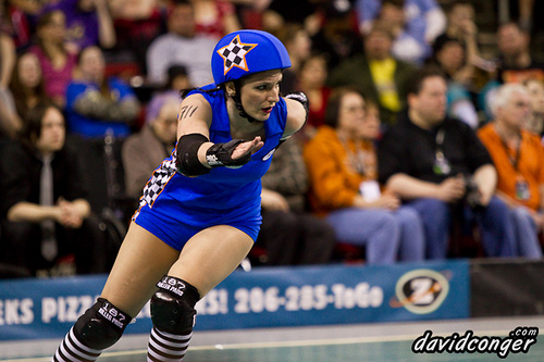 Rat City Rollergirls vs Rose City Rollers at Key Arena