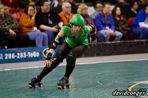 Rat City Rollergirls vs Rose City Rollers at Key Arena