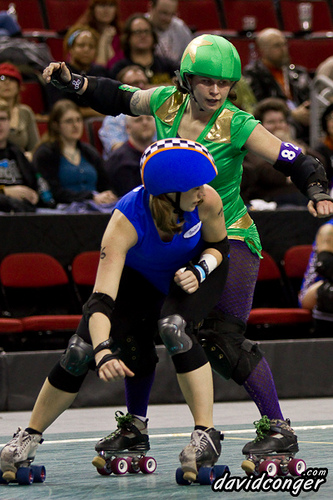 Rat City Rollergirls vs Rose City Rollers at Key Arena