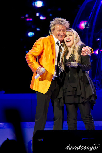 Rod Stewart and Stevie Nicks at Key Arena