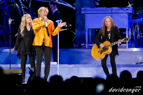 Rod Stewart and Stevie Nicks at Key Arena