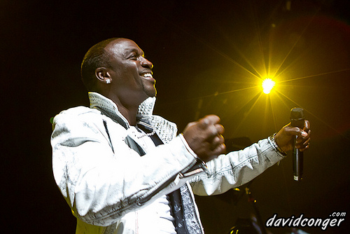 Akon at the Rose Garden