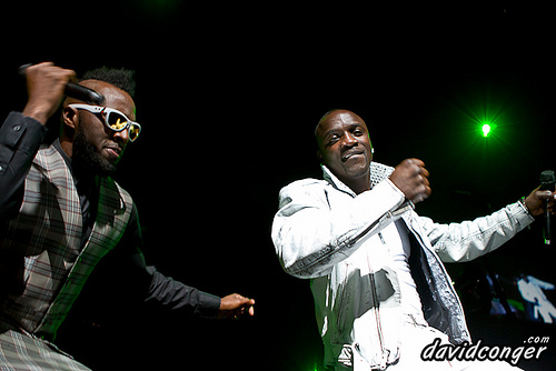 Akon at the Rose Garden