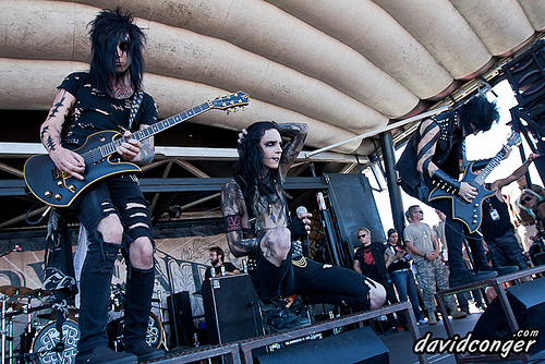 Black Veil Brides at Warped Tour 2011