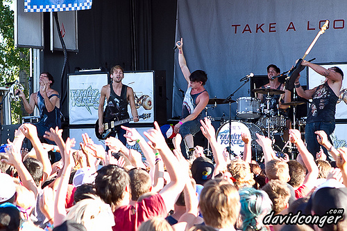 Family Force 5 at Vans Warped Tour 2011