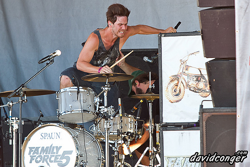Family Force 5 at Vans Warped Tour 2011