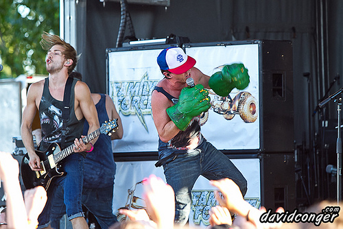 Family Force 5 at Vans Warped Tour 2011