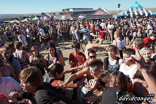 Fans at Vans Warped Tour 2011