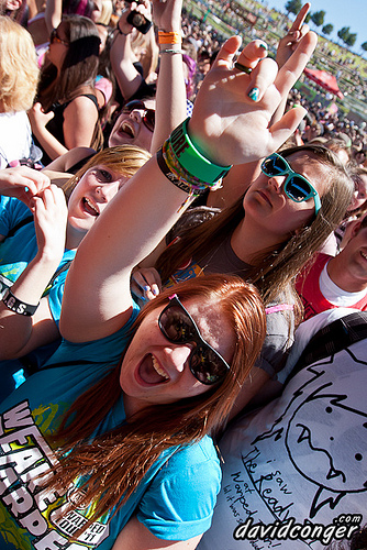 Fans at Vans Warped Tour 2011