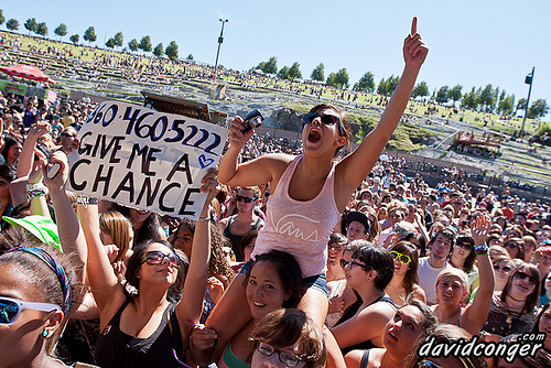 Fans at Vans Warped Tour 2011