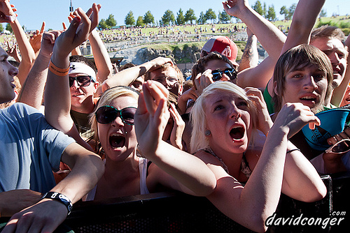 Fans at Vans Warped Tour 2011