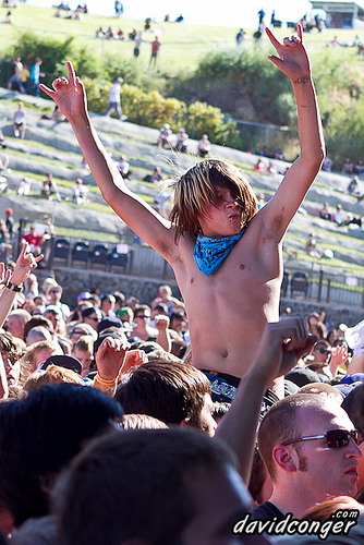 Fans at Vans Warped Tour 2011