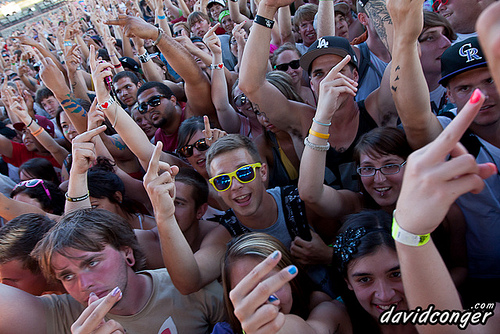 Fans at Vans Warped Tour 2011