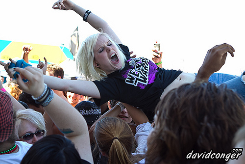 Fans at Vans Warped Tour 2011