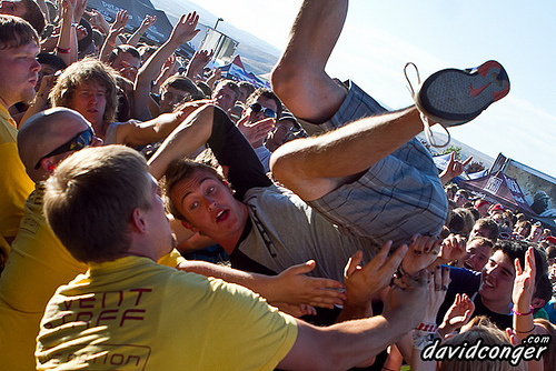 Fans at Vans Warped Tour 2011