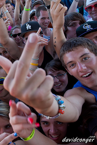 Fans at Vans Warped Tour 2011