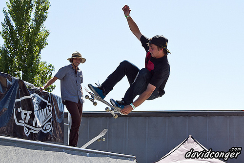 Skateboarding at Vans Warped Tour 2011
