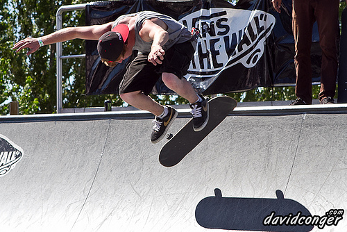Skateboarding at Vans Warped Tour 2011