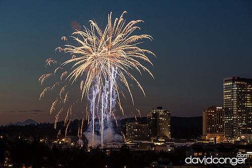 Fireworks at the Symetra Bellevue Family 4th