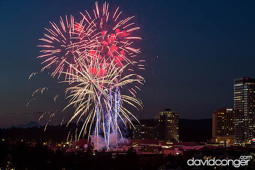 Fireworks at the Symetra Bellevue Family 4th