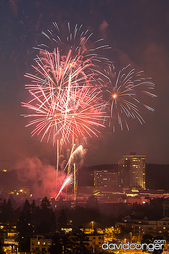 Fireworks at the Symetra Bellevue Family 4th