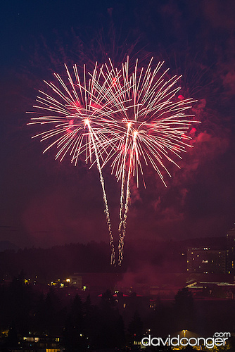 Fireworks at the Symetra Bellevue Family 4th