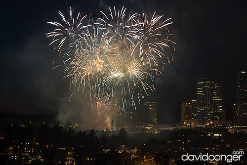 Fireworks at the Symetra Bellevue Family 4th