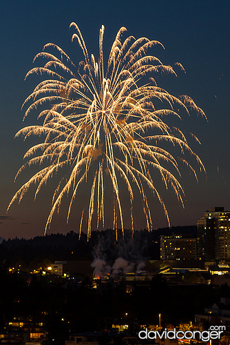 Fireworks at the Symetra Bellevue Family 4th