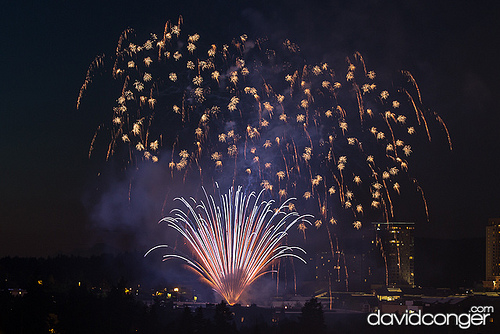 Fireworks at the Symetra Bellevue Family 4th