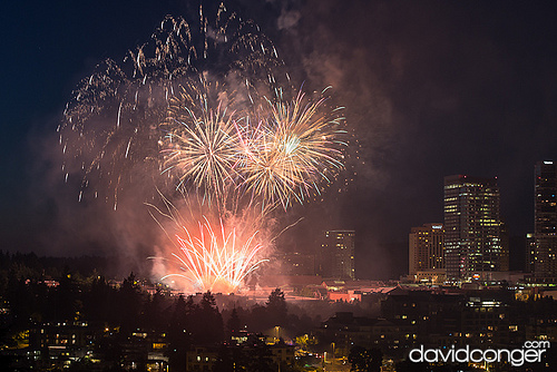 Fireworks at the Symetra Bellevue Family 4th