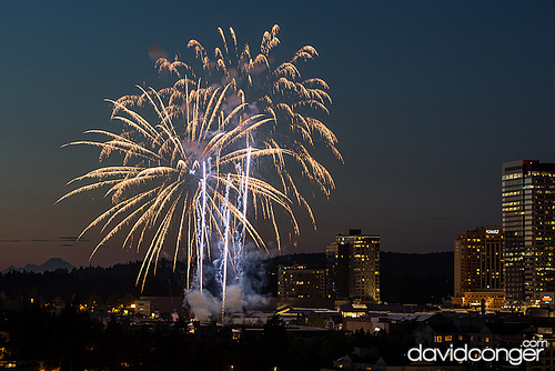 Fireworks at the Symetra Bellevue Family 4th