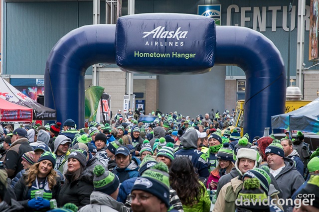 Alaska Hometown Hangar for Lions vs Seahawks