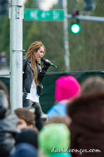 Miley Cyrus at Microsoft Store Opening