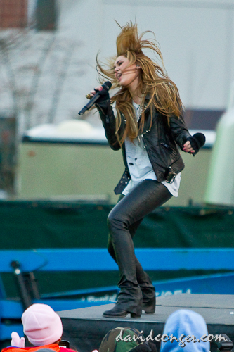 Miley Cyrus at Microsoft Store Opening