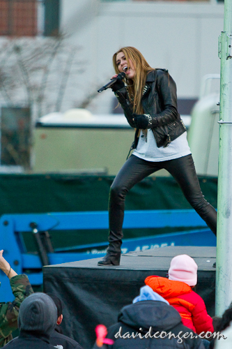 Miley Cyrus at Microsoft Store Opening