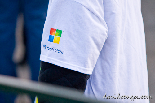 Miley Cyrus at Microsoft Store Opening