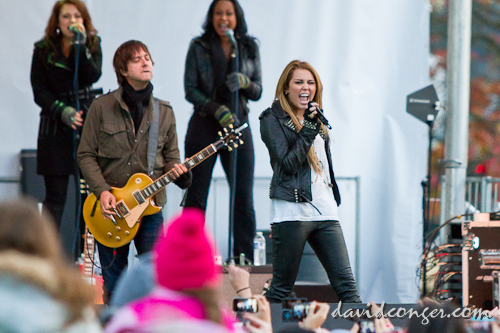 Miley Cyrus at Microsoft Store Opening