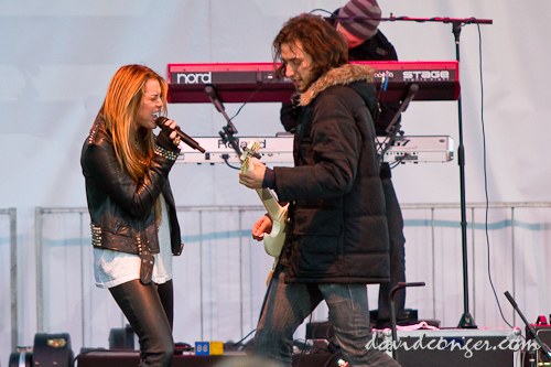 Miley Cyrus at Microsoft Store Opening