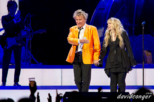 Rod Stewart and Stevie Nicks at Key Arena