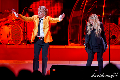 Rod Stewart and Stevie Nicks at Key Arena