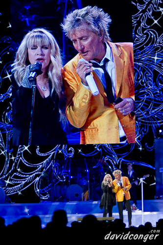 Rod Stewart and Stevie Nicks at Key Arena