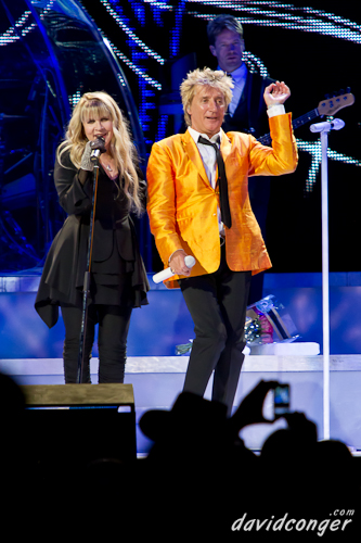 Rod Stewart and Stevie Nicks at Key Arena
